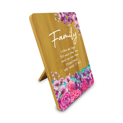 Bamboo Family Plaque