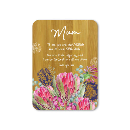 Bamboo Mum Plaque