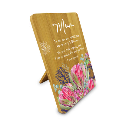 Bamboo Mum Plaque