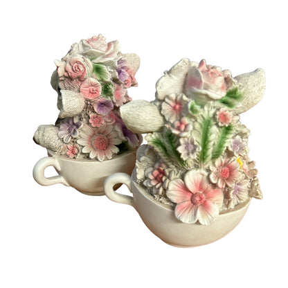 Floral Teacup Animals