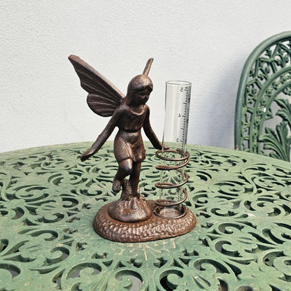 Cast Iron Fairy Rain Gauge