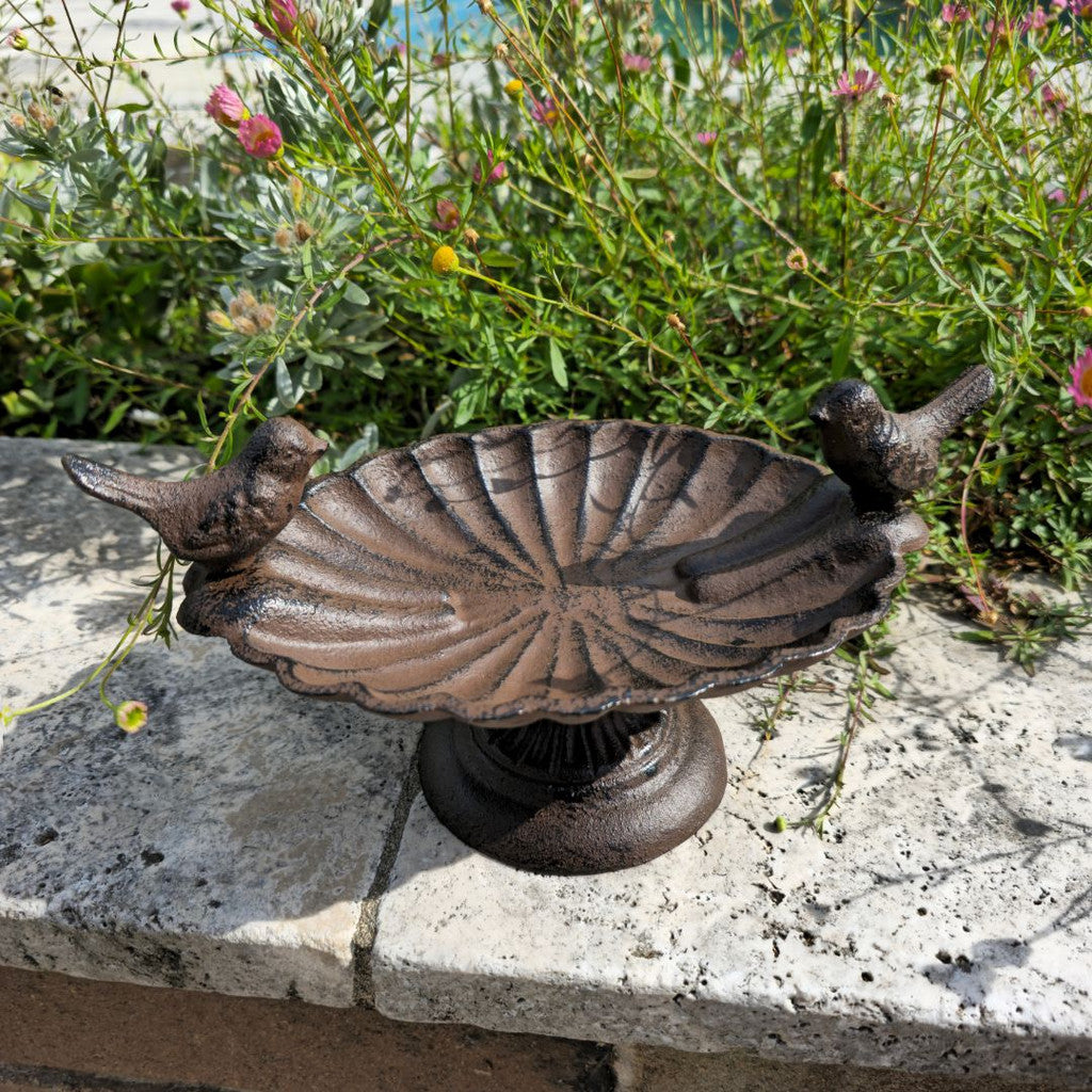 Cast Iron Pedestal Bird Feeder