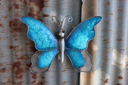 Blue Metal Butterfly