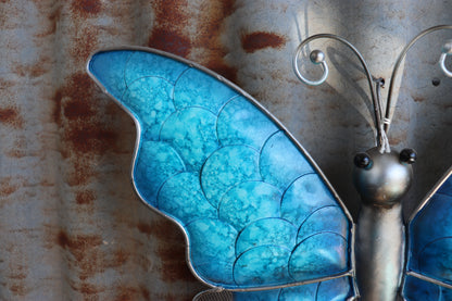 Blue Metal Butterfly