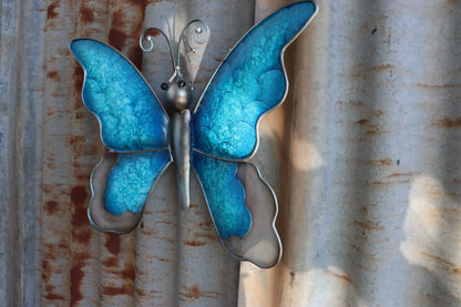 Blue Metal Butterfly