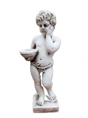 Boy Birdfeeder Statue