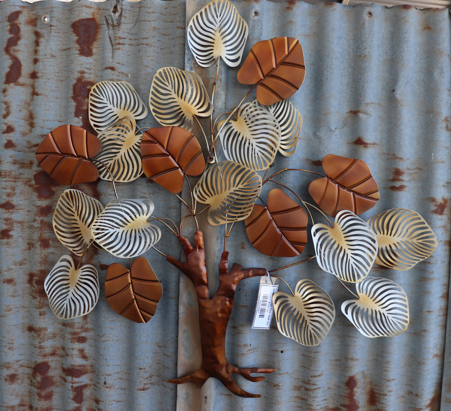 Brown Metal Tree Wall Art