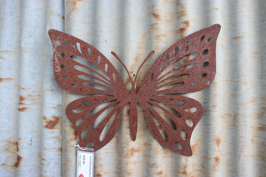 Butterfly Rust Wall Art