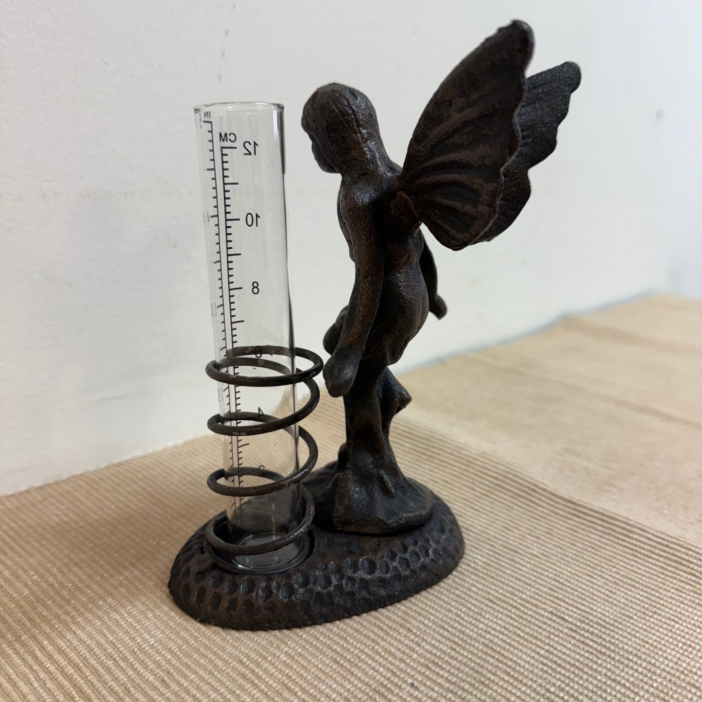 Cast Iron Fairy Rain Gauge