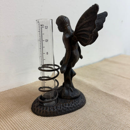 Cast Iron Fairy Rain Gauge