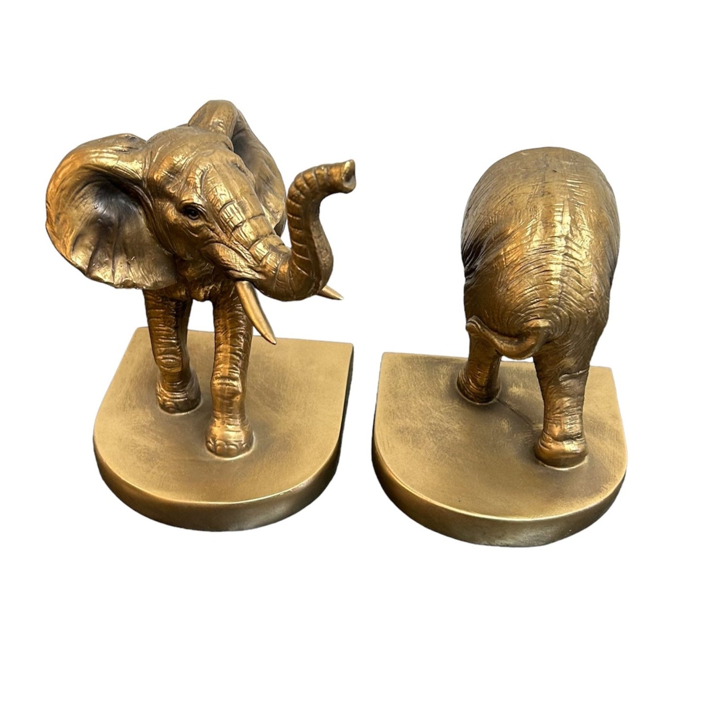 Bronze Elephant Bookends