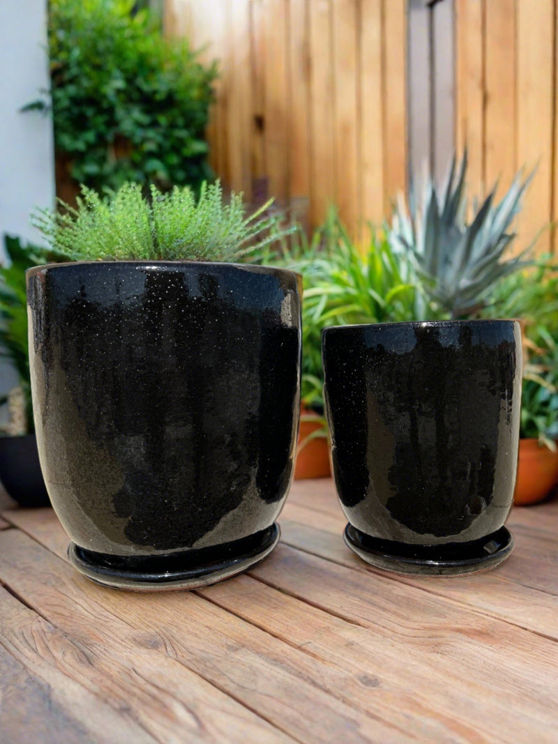 High Cup Glazed Pot
