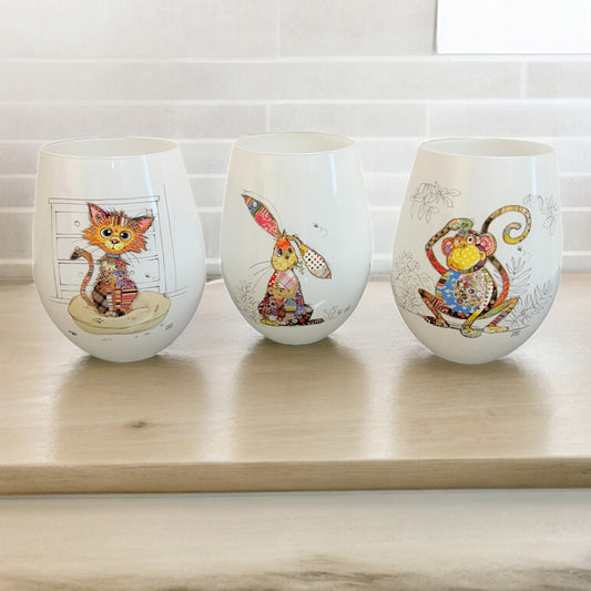 Bug Art Animal Stemless Glasses