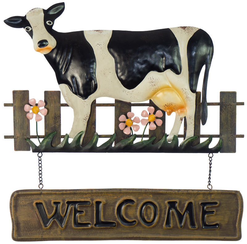 Cow Welcome Wall Art