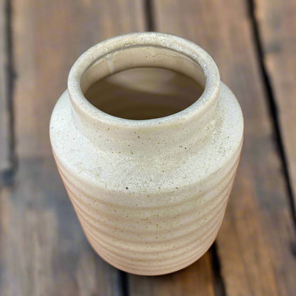 White Ripple Vase