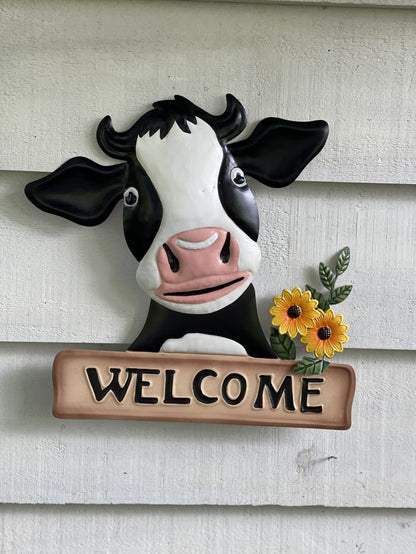 Dairy Cow Welcome Wall Art