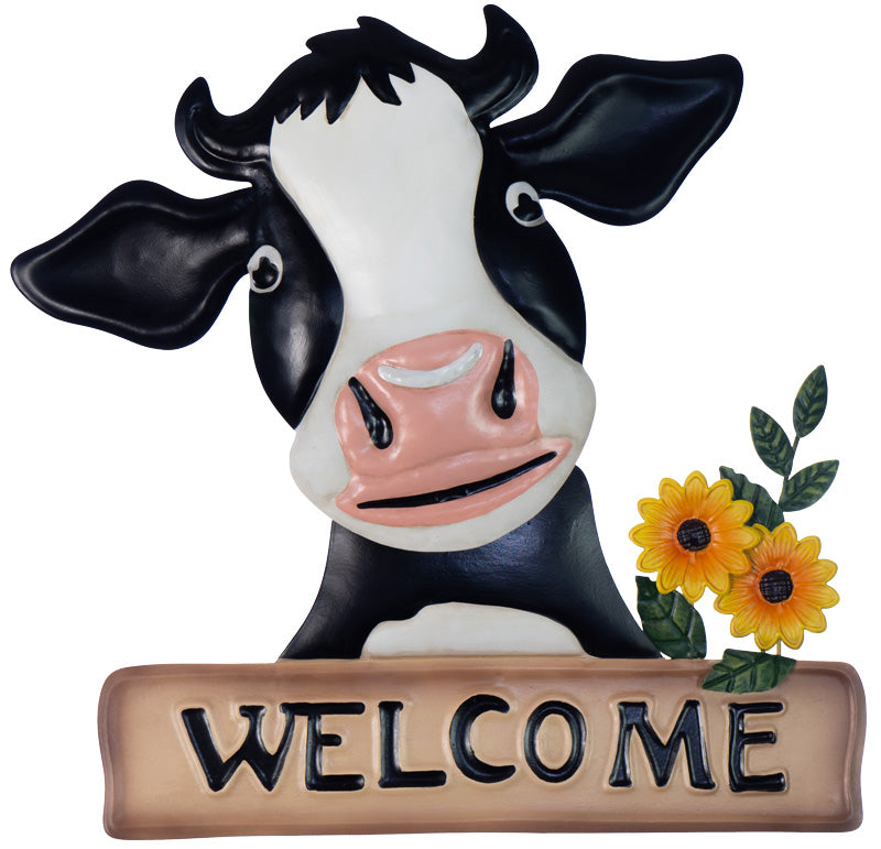 Dairy Cow Welcome Wall Art