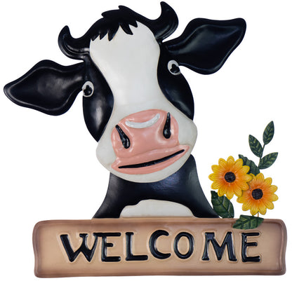 Dairy Cow Welcome Wall Art