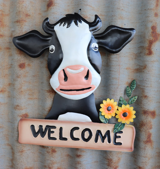 Dairy Cow Welcome Wall Art