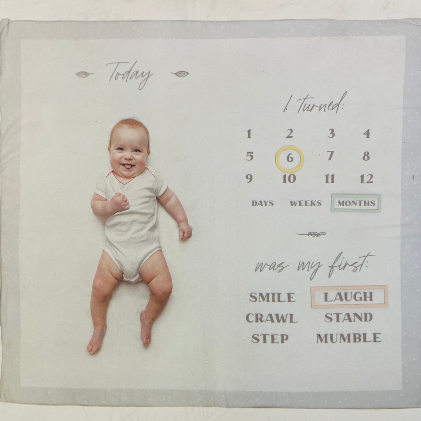 Baby Milestone Play Mat