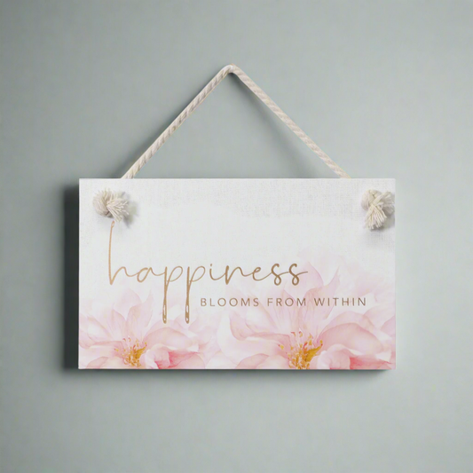 Full Bloom Hanging sign