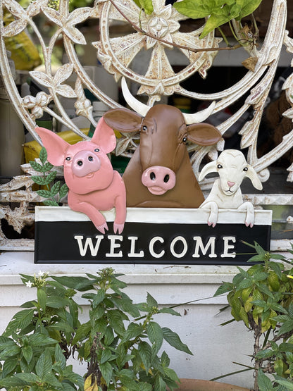 Farm Yard Welcome Wall Art