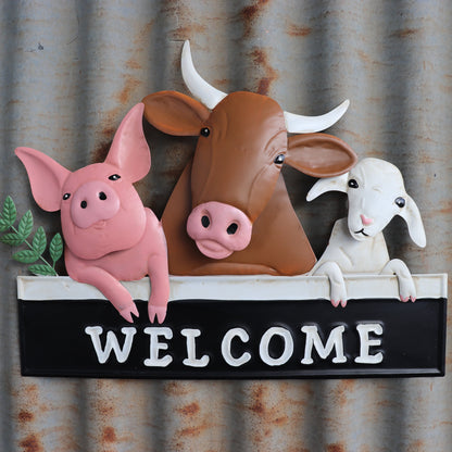 Farm Yard Welcome Wall Art