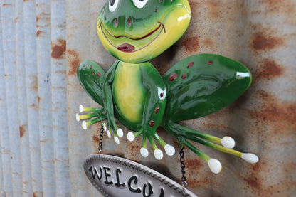 Frog Welcome Wall Art