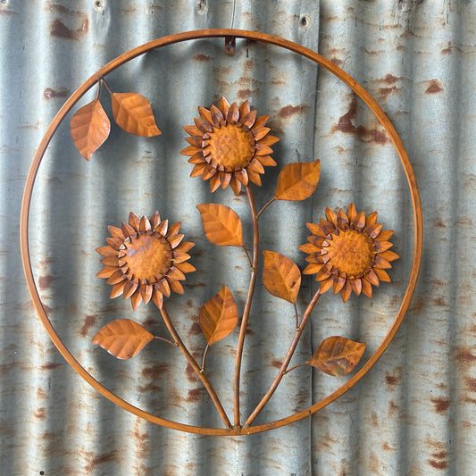 Rustic Sunflower Wall Art