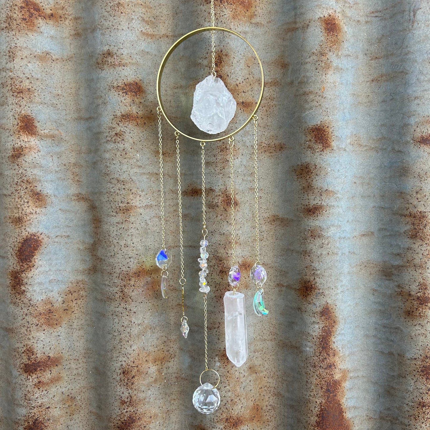 Gold Crystal Sun Hanger