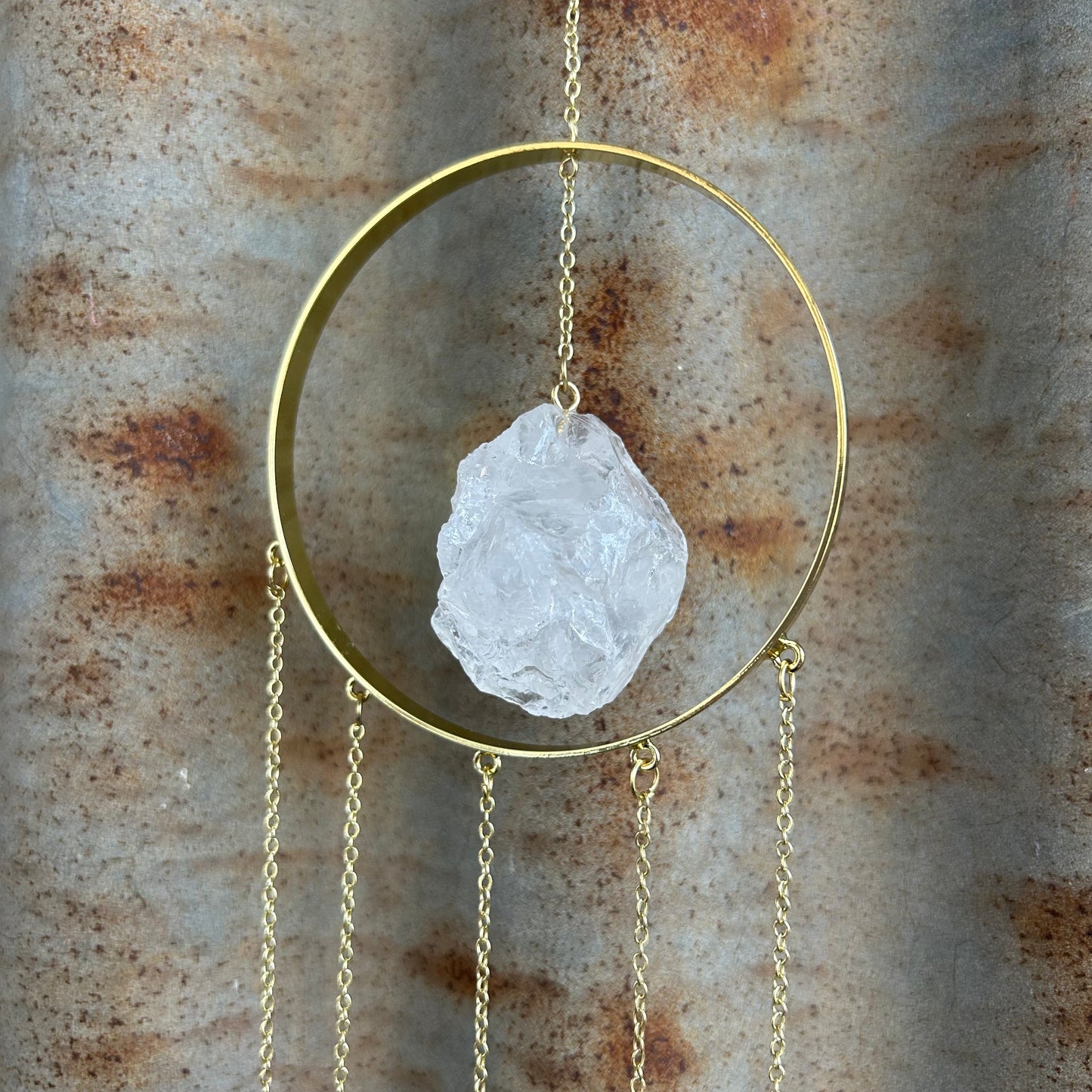 Gold Crystal Sun Hanger