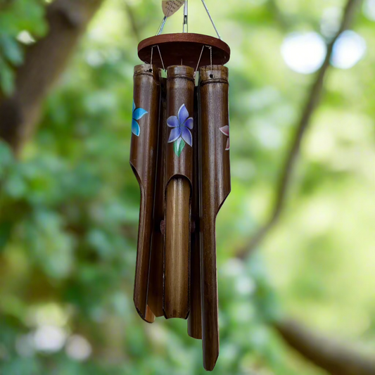 Wind Chime - Floral Bamboo