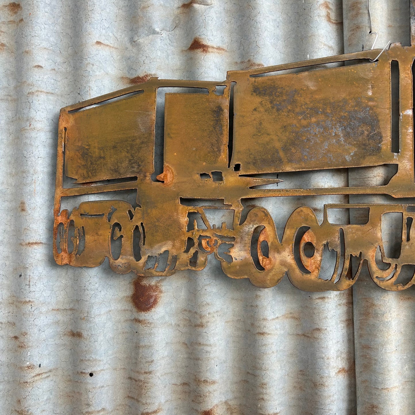 Tipper Truck Rustic Metal Wall Art