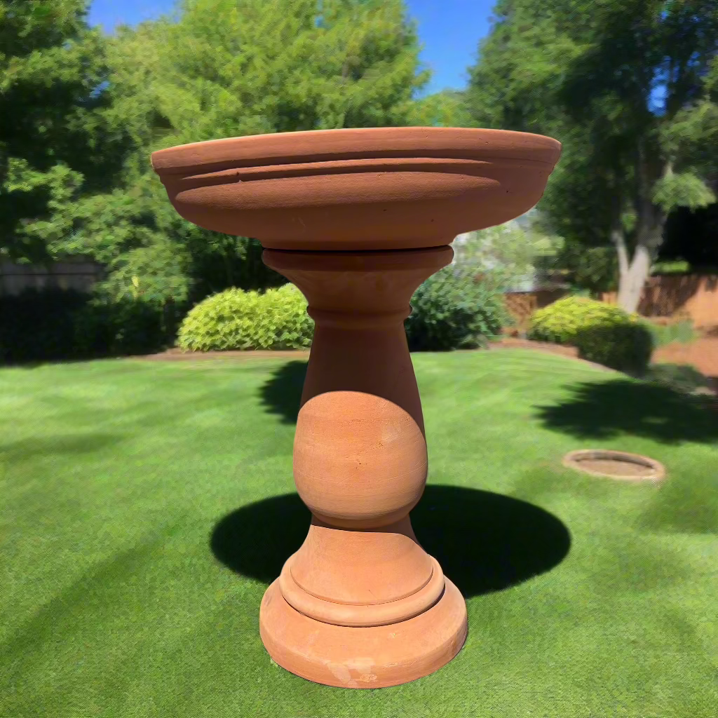 Libby Terracotta Birdbath