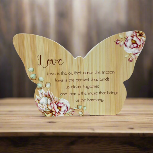 Butterfly Love Plaque