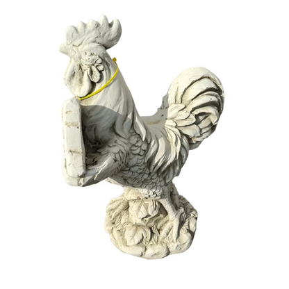 Old Rooster & Young Chick Statue