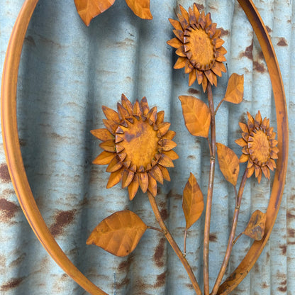 Rustic Sunflower Wall Art