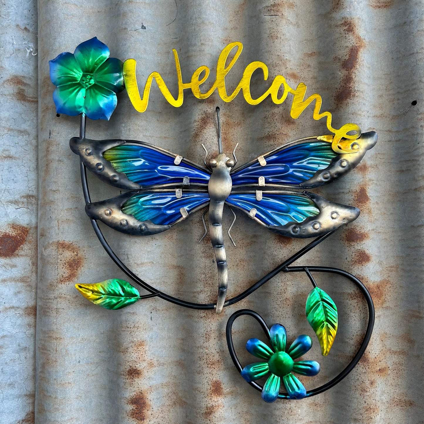 Welcome Dragonfly Wall Art