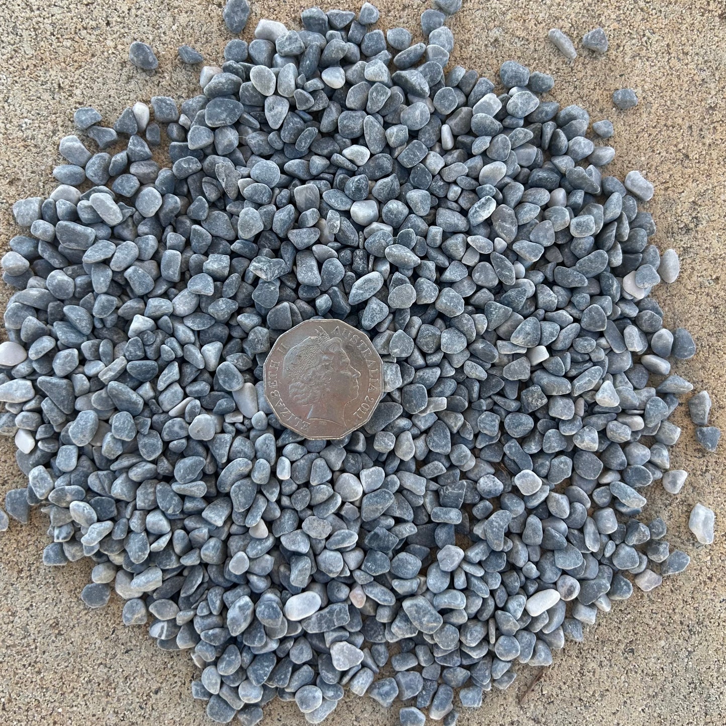 20kg Bagged - Fossil Grey Pebbles