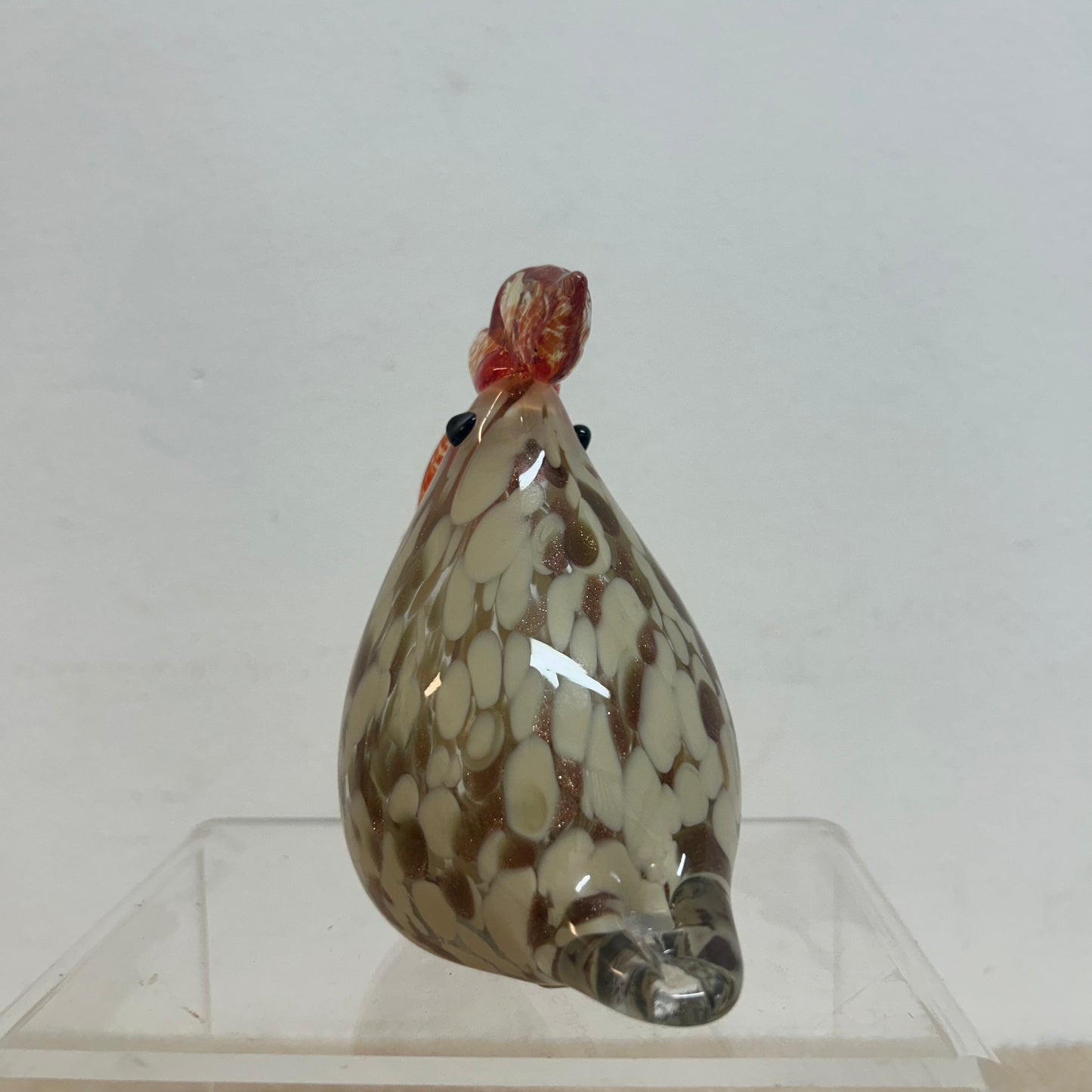 Charlie Chicken Glass Sculpture