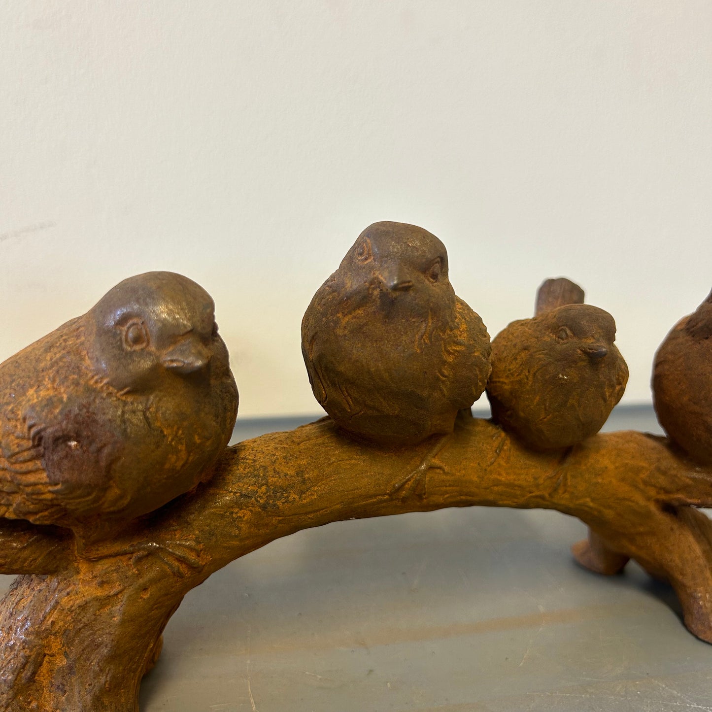 Cast Iron Birds On Branch