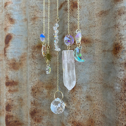 Gold Crystal Sun Hanger