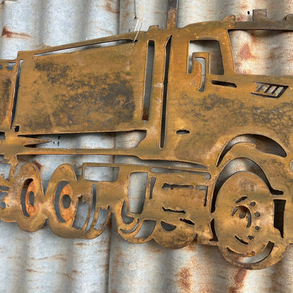 Tipper Truck Rustic Metal Wall Art