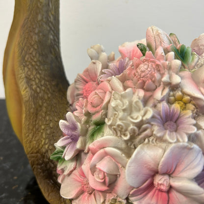 Floral Snail Statue