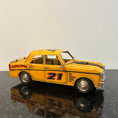 Yellow Metal Car Ornament