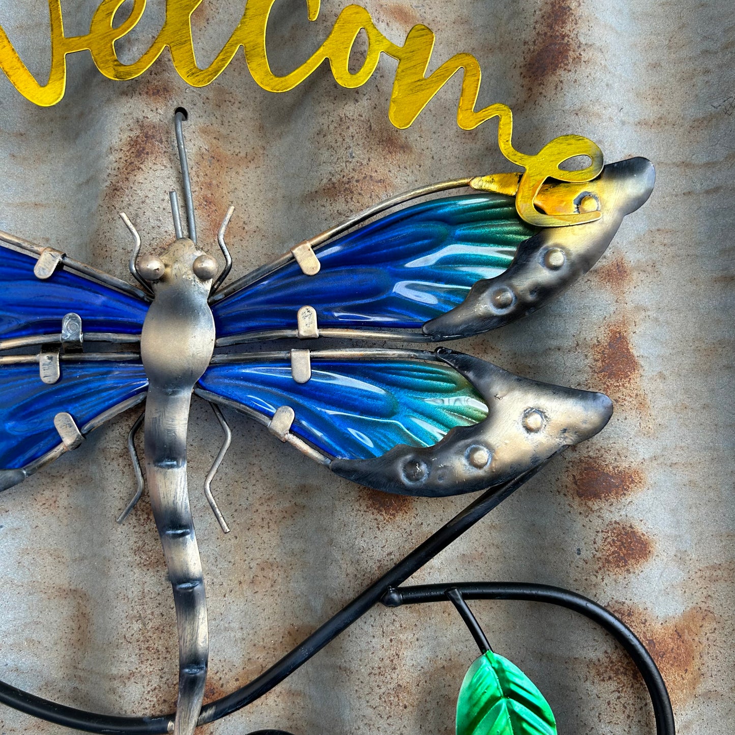 Welcome Dragonfly Wall Art