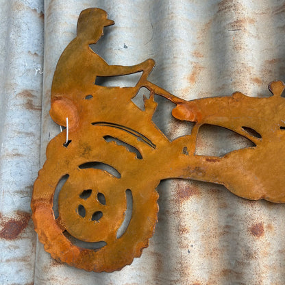 Rust Tractor Metal Wall Art