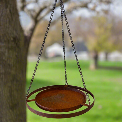 Hanging Bird Feeder Rust