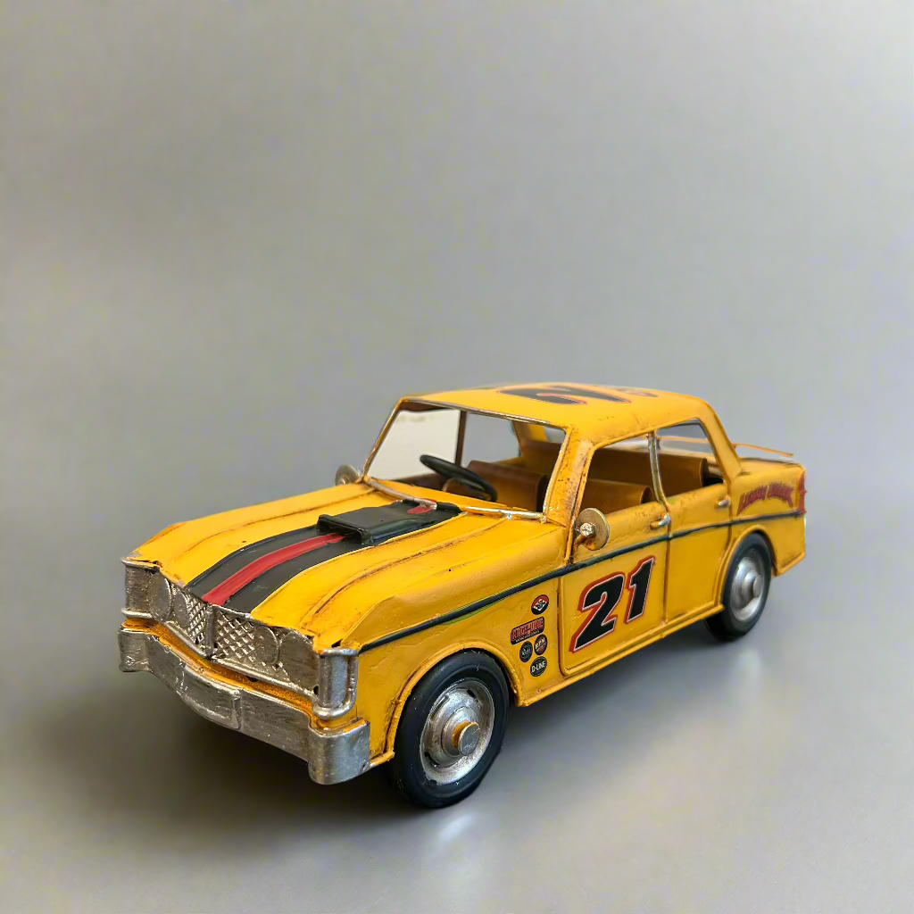 Yellow Metal Car Ornament