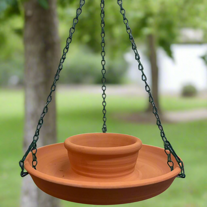 Terracotta Bird Feeder & Water Bowl